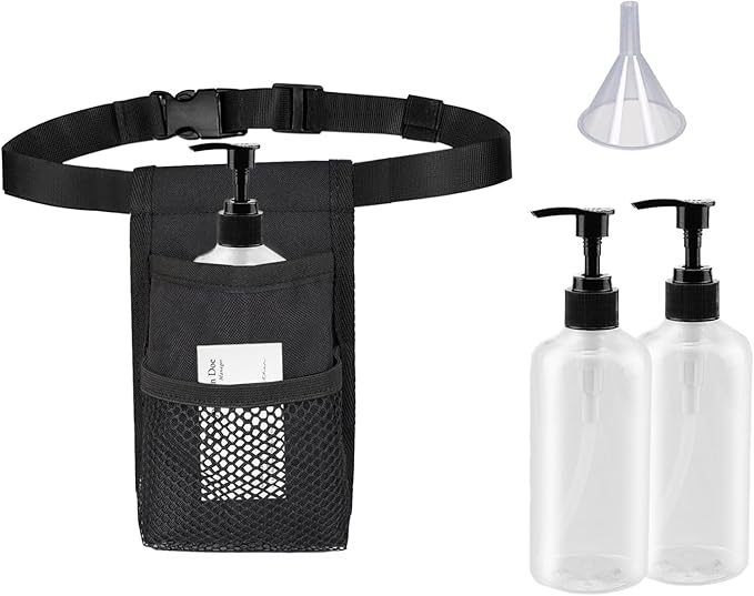 Massage Singer Bottle Holster with Multiple Pockets Design(2X 10oz)