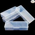 Lokyango Clear Manicure Tool Box, Personal Nail Box Storage Case for Organizing, Plastic Nail Tool Box for Manicure Pedicure Kit (4pcs)