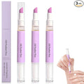 3PCS 2-in-1 Cuticle Oil Pusher Pen, Ceramic Cuticle Pusher & Oil Pen, Nail Care Tool for Dry Damaged Nails Hangnails Moisturiz Polish Brighten