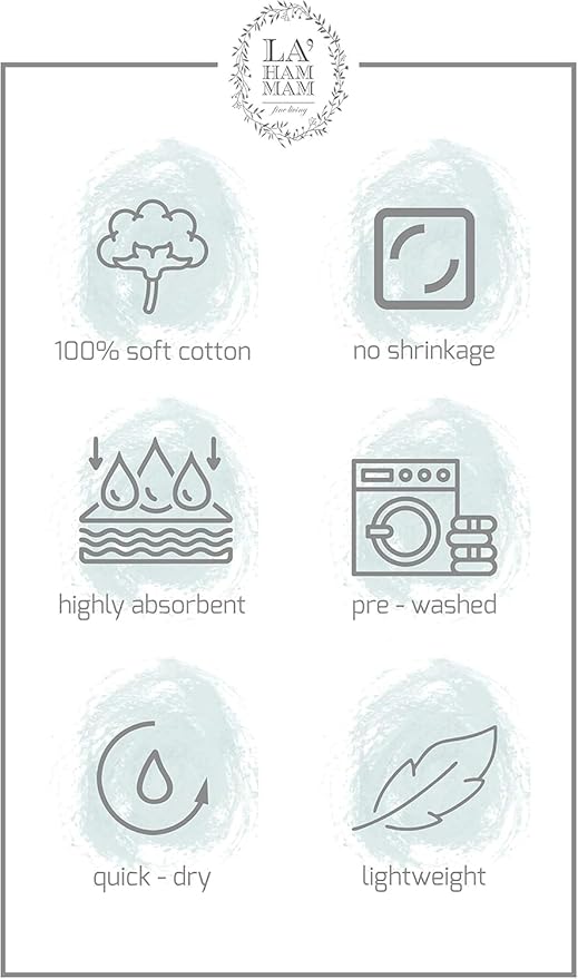 Morrocan Beach Towel | Cotton Blanket Throw, Easy to Carry, Sand Free, Absorbent, Quick Dry, Turkish Towels for Travel Camping Bath Sauna Beach Gym Fitness Pool Yoga SPA by Lahammam, Cordoba 12 PACK