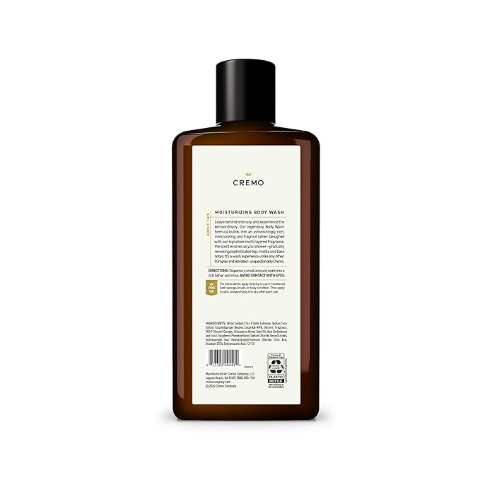 Cremo Body Wash for Men, Rich-Lathering Cypress and Cedar, 16 Fl Oz (Pack of 2)