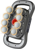 Back Massager for Relief Deep Tissue with Heat, 8 Heads Hands-Free Electric Back Massager, with 9 Modes & 9 Levels Deep Tissue Massage Gun for Pain Relief, Portable for Home & Office Use