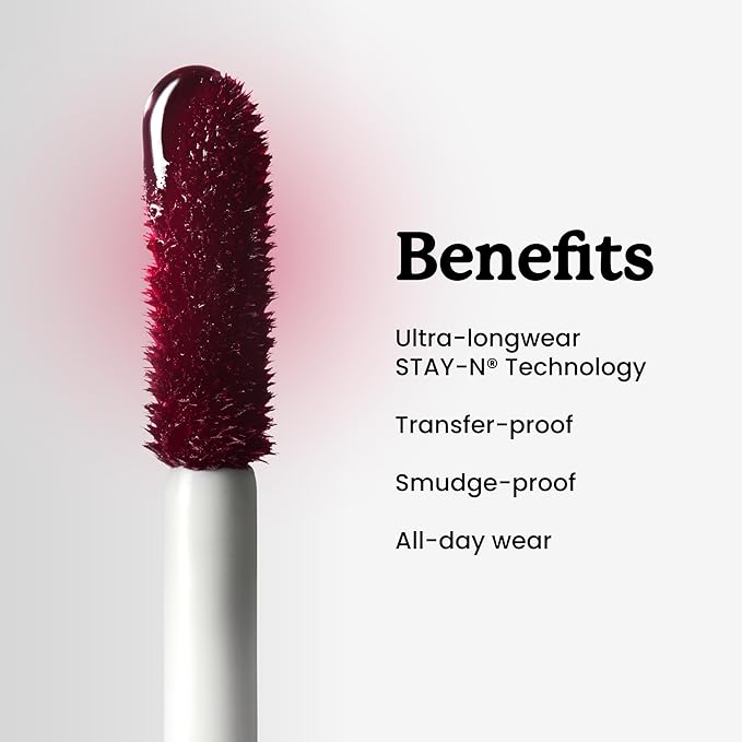 Sacheu Lip Liner STAY-N Peel Off Lip Stain — Long Lasting Waterproof Lip Tint with Hyaluronic Acid & Vitamin E — Transfer Proof Matte Finish, Vegan & Cruelty-Free (getREDy)