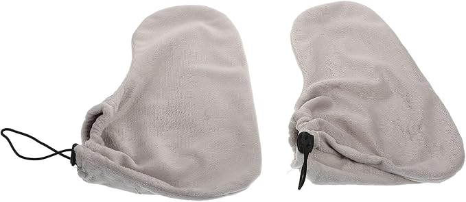 Beaupretty 3 Pairs Wamer Mitts Thermal Cloth Terry Beauty Wraps Hot Cotton Cover Booties Moisturizing Covers Tools Machine Kit for Bags Warming Work Foot Insulated Liners Hand Spa Bath Wax
