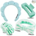 Chanaco Spa Headband, Makeup Headband with Wrist Towels, Hair Accessories for Women and Girls