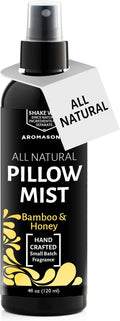 Aromasong Bamboo & Honey Pillow Spray - All Natural Calming Linen & Bedtime Mist for Deep Sleep - Aromatherapy Essential Oils for Sleeping