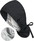 Satin Lined Scrub Caps with Buttons & Sweathand, Surgical Caps for Women