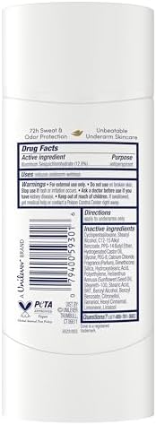 Dove Invisible Antiperspirant Stick Clear Finish No White Marks, 2.6 Ounce (Pack of 12) - Image 3