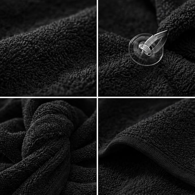 100% Turkish Cotton Hair Towel Wrap 2 Pack – Oeko-TEX Certified Quick Dry Turban for Wet Hair – Soft, Absorbent, Gentle on Curly & Long Hair – 10x26 Inch