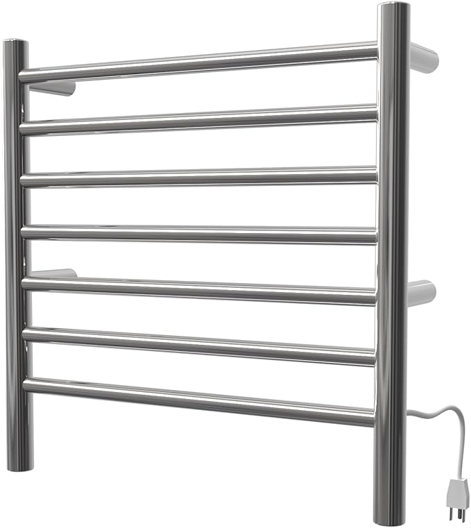 Amba RWHS-SP Radiant Small Hardwired Plug-in Combo 7 Bar Towel Warmer in Polished