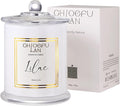 Chloefu LAN Lilac Candle, Scented Candles for Home, Wedding Gift for Women, Natural Soy Wax for Clean Burning, Luxury Glass Jar, Bridal Shower Gifts, Non-Toxic, 70 Hour Burn, 10 oz