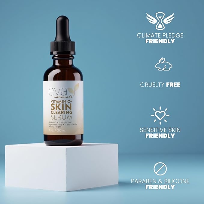 Vitamin C Serum for Face with Retinol (0.30%) & Salicylic 0.83% + Hyaluronic | Skin Refining Facial Serum for Uneven Tone, Texture & Hydration | Lightweight Daily Skincare for All Skin Types