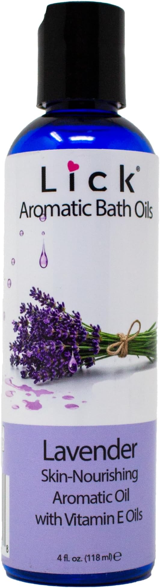 Lick Lavender Aromatic Bath Oil - Calming Floral Scents - Aromatherapy Oils for Bath Relaxation, 4 oz