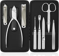 Precision Nail Grooming Manicure Sets Pedicure Kits Stainless Steel Nail Clipper Personal Care Tools with PU Leather Case