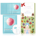 Kaely 12 Pack Peach Face Masks for Kids, Kids Face Mask Spa Day Kit Supplies, Spa Party Favors for Teens Girls Women, Sheet Facial Mask Skincare Gifts Set, Hydrating Nourish for All Skin Types, 10