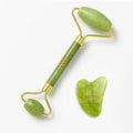 100% Natural Facial Massage Roller Jade Roller Gua Sha Set with Box