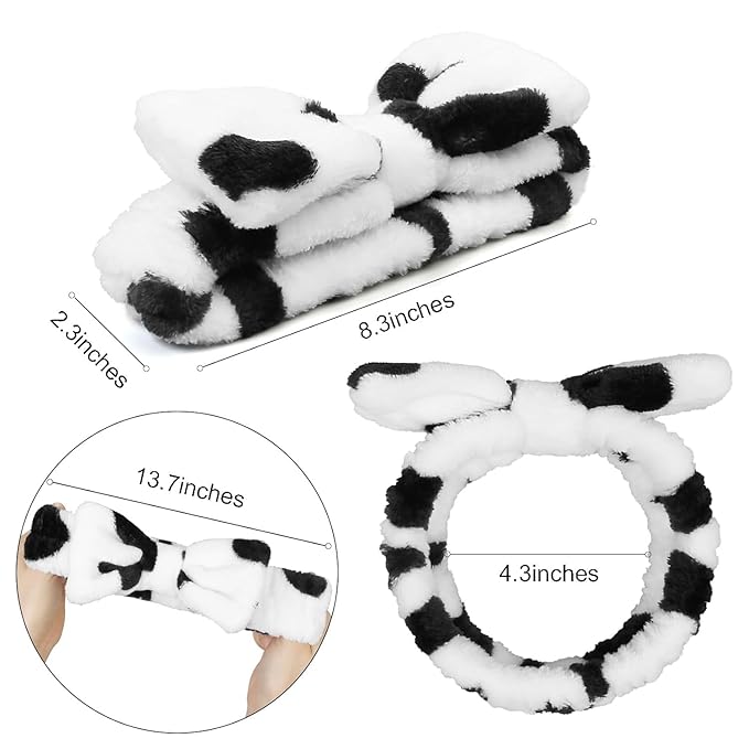 Huachi Headbands for Washing Face Spa Headbands for Women Bulk: Cute Skincare Makeup Headband, Facial Face Wash Head Bands 8Pack Easter Basket Stuffers for Teen Girls