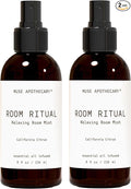 Muse Apothecary Room Ritual - Aromatic and Relaxing Room Mist, 8 oz, Infused with Natural Essential Oils - California Citrus, 2 Pack