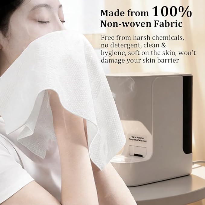 Hot Towel Warmer for Face, 5s Fast Heating Hot Towel Dispenser, Auto Dispensing Heating Towel Machine, 20 Towels for Home Spa, Skincare Routine, Makeup Removal & Shaving Prep