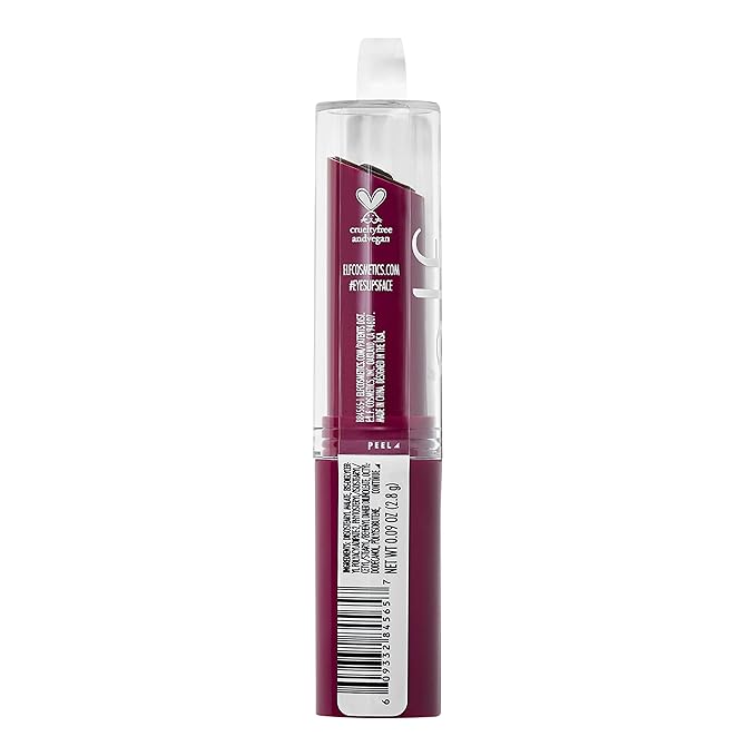 e.l.f. Hydrating Core Lip Shine with Shea Butter & Vitamin E, Tinted Lip Balm for A Smooth, Glossy Finish & Long-Lasting Moisture, Ecstatic Deep Berry