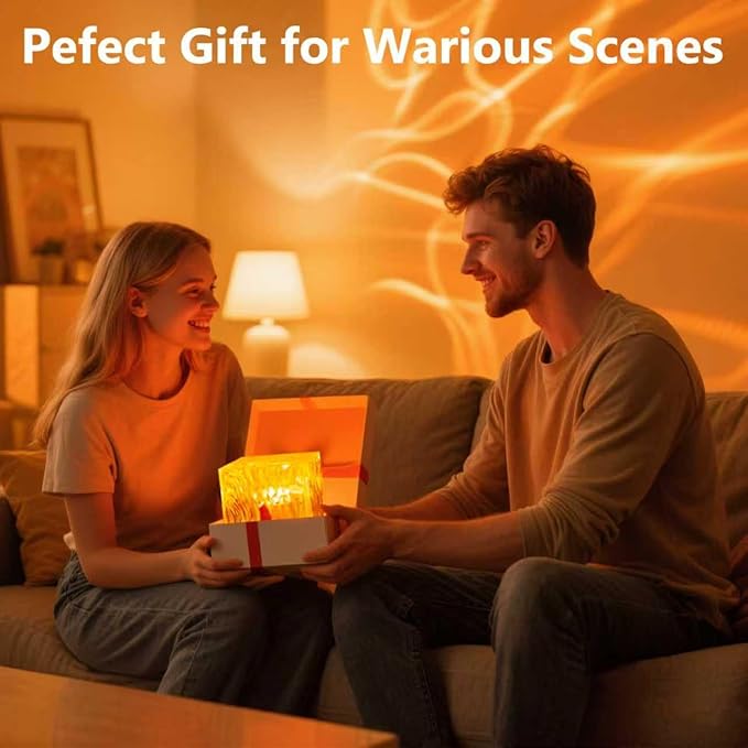 Galaxy Projector for Bedroom with Northern Lights Effect - 16 Color Changing Dimmable Mood Light with Dynamic Ripple, Remote Control, Night Light Projector for Kids Teens Adults Room Decor Gift