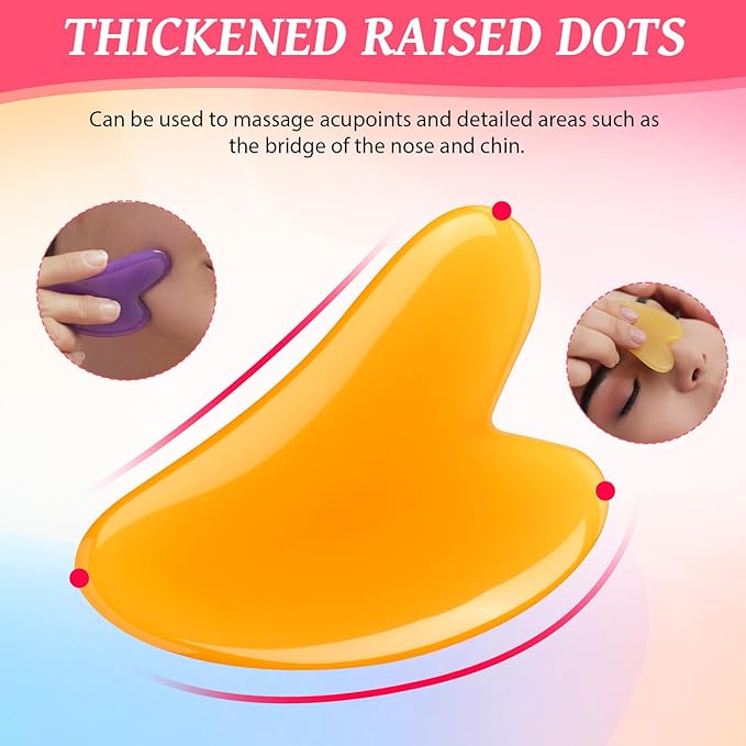 120 Pcs Gua Sha Facial Tools Bulk Resin Gua Sha Massage Tool Heart Shaped Guasha Stone Board for Woman Face Acupuncture, Jawline Sculpting, Puffiness Reducing, Skin Care Gift, 12 Colors