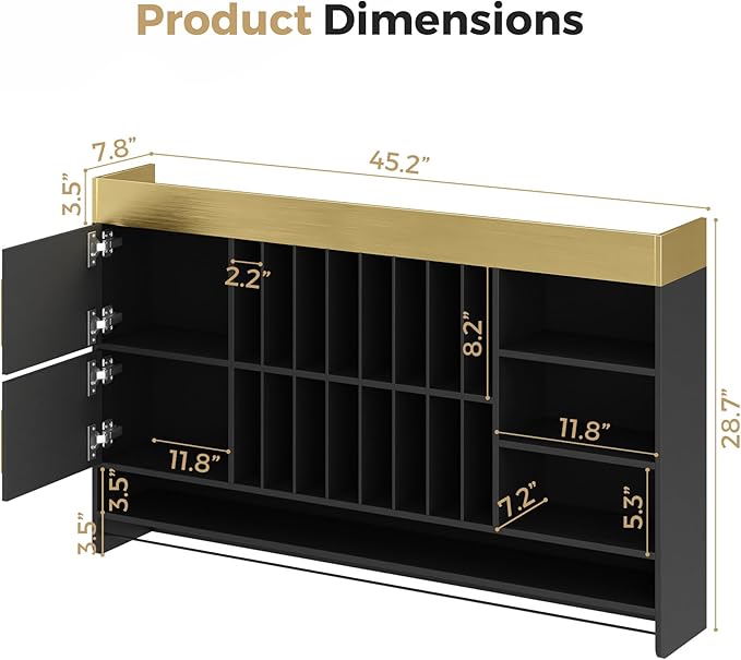 Hair Color Organizer Rack, Wall Mounted Salon Station with Storage Cabinet and Adjustable Shelves, Holds 100+ Hair Dye Tubes, Barbershop Beauty and Spa Furniture