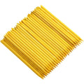 100 Pcs Orange Wood Nail Sticks Double Sided Multi Functional Cuticle Pusher Manicure Pedicure Tool for Manicure Pedicure Yellow