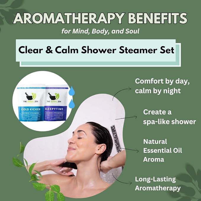 Aromatherapy Shower Steamer Gift Set - USA Made Mothers Day Gift for Mom - Shower Bomb Tablets Made with Soothing Natural Essential Oils - Relaxation Gift for Women and Men