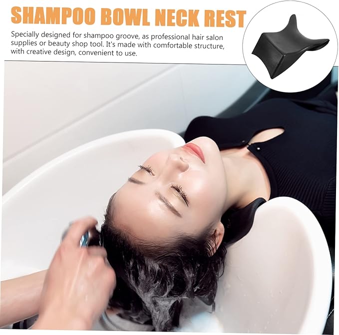 Shampoo Bed Pillow Neck Cushion for Salon Shampoo Bowl Hair Washing Support Comfortable Bath Tub Spa Accessory 8.66X7.48X3.15 Inches