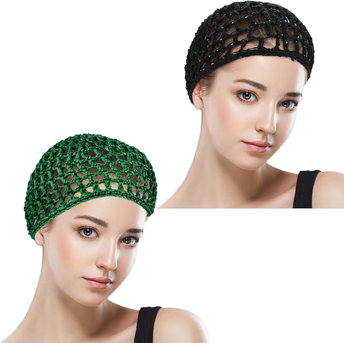 WLLHYF Wig Cap Thick Long Hair Caps Adjustable Net Mesh Braided Weaving Making Crochet Sew Weave Fishnet Grip Headband