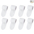 8 Pack Spa Facial Headband Whaline Head Wrap Terry Cloth Headband Stretch Towel with Magic Tape for Bath, Makeup and Sport (White)
