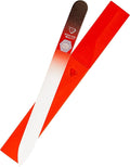 Bona Fide Beauty Czech Glass Nail File for Natural Nails (Black Red), 1Pc Crystal Nail Filer with Case Made in the EU