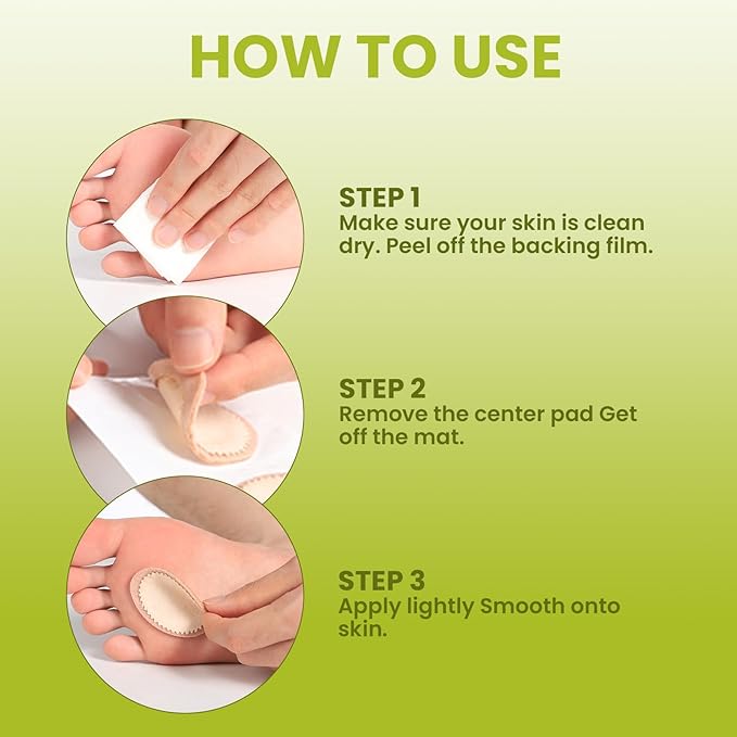 Bukihome Extra Thick Callus Remover,Felt Callus Pads,Protect Calluses from Rubbing on Shoes，Reduce Foot and Heel Pain，Self-Stick Pedi Cushions，Pack of 36,Multi-Size