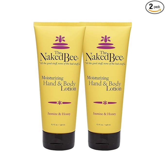 The Naked Bee Jasmine & Honey Moisturizing Hand & Body Lotion, 6.7 oz - 2 Pack