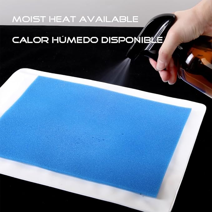 Boncare® Stay-On Large Vinyl Electric Heating Pad for Neck and Shoulders and Back Without Auto-Off, Low & High Heat Levels, Waterproof Hot Heat Pad with Washable Cover (12”x24”, 1-Pack)
