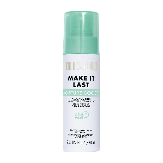Milani Make It Last Moisture Boost Setting Spray - Alcohol Free Waterproof Makeup Finishing Mist - Hydrating & Soothing Formula for Sensitive Skin - 1 Count