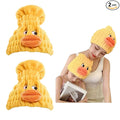 2-Pack Ultra Absorbent Boys Duck Hair Dry Wrap Towel, Cute Animal Quick Drying Cap for Kids, New Microfiber Hair Towel Wrap Dry Turban Soft Plopping Head Towels Shower Cap