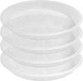 4 Pack of 16 inch Plant Saucer, Large Plant Tray, Heavy Sturdy Plant Drainage Tray for Indoors, Bird Bath Bowls, Sturdy Plastic Pot Tray for Planter (Clear)