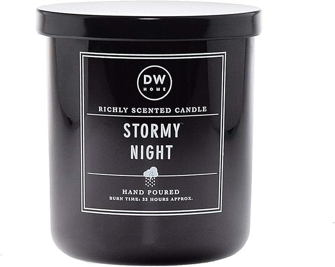 DW Home Stormy Night Scented Candle for Home, 9 oz, Medium Single Wick Candle Jar, Up to 33H Burn Time, Luxury Scented Candle for Relaxation, Gifting, Home Décor