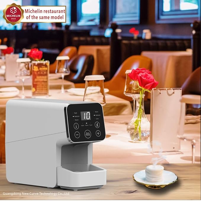 Hot Face Towel Heater Machine, Hot Towel Warmer, Hot Towel Dispenser, 55°C Constant Temperature, Auto Heating & Dispensing, Smart Voice Alerts, White, Included 50 Compressed Towels