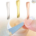 Metal Makeup Spatula Tool - Spatula for Skincare, Cosmetic Scoop for Creams, Lotions, Masks - Makeup Spatula in Rose Gold, Silver and Gold Colors