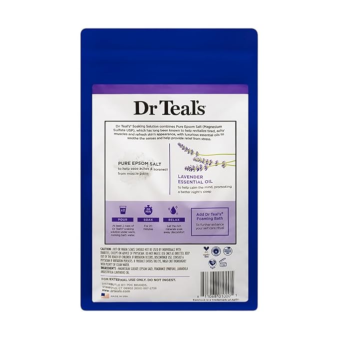 Advanced Dr. Teals Lavendar Scented Epsom Salt, 48 oz