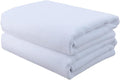 POLYTE Professional Quick Dry Lint Free Microfiber Hair Drying Salon Towel, 20 x 40 in, 2 Pack (White)