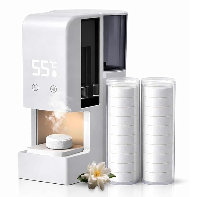 5s Fast Hot Towel Dispenser, 55°C (131°F) Constant Temp, 500ml Tank, Auto-Dry & Safe, Portable for Spa, Facial, Bathroom & Home (Hot Towel Heater with 2 Rolls of Towels)