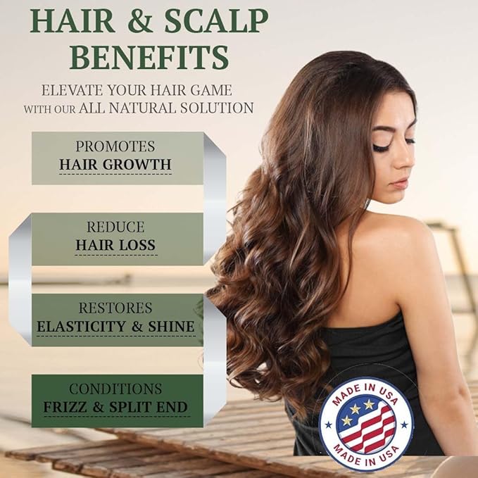Fiora Naturals Tea Tree Essential Oil Blend, Soothing Moisturizer for Dry Scalp, Helps Hair Growth, Soothes Itchy Scalp & Fights Dandruff - Moisturizes and adds Shine - 4 fl oz