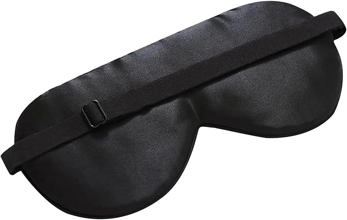 Sleep Mask Silk Eye Mask for Men Sleeping Mask, Adjustable Elastic Strap for Night Shading Sleep Mask, Soft and Comfortable for Both Men and Women