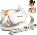 Wireless Neck Massager with Heat, Rechargeable Shiatsu Neck and Shoulder Massager for Pain Relief Deep Tissue, 4D Kneading Portable Back Massage with Simulated Human Hand Fingers for Muscle Relax Gift