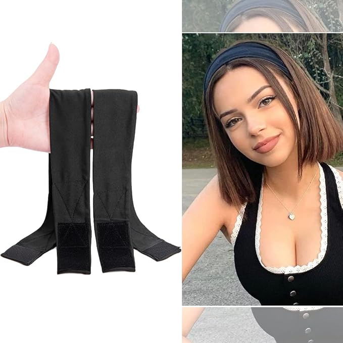 AliLeader 2Pcs Silk Headband for Making Wig Adjustable Soft Spa Headband