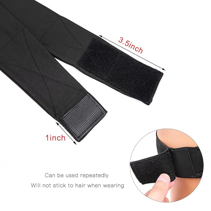 AliLeader 2Pcs Silk Headband for Making Wig Adjustable Soft Spa Headband